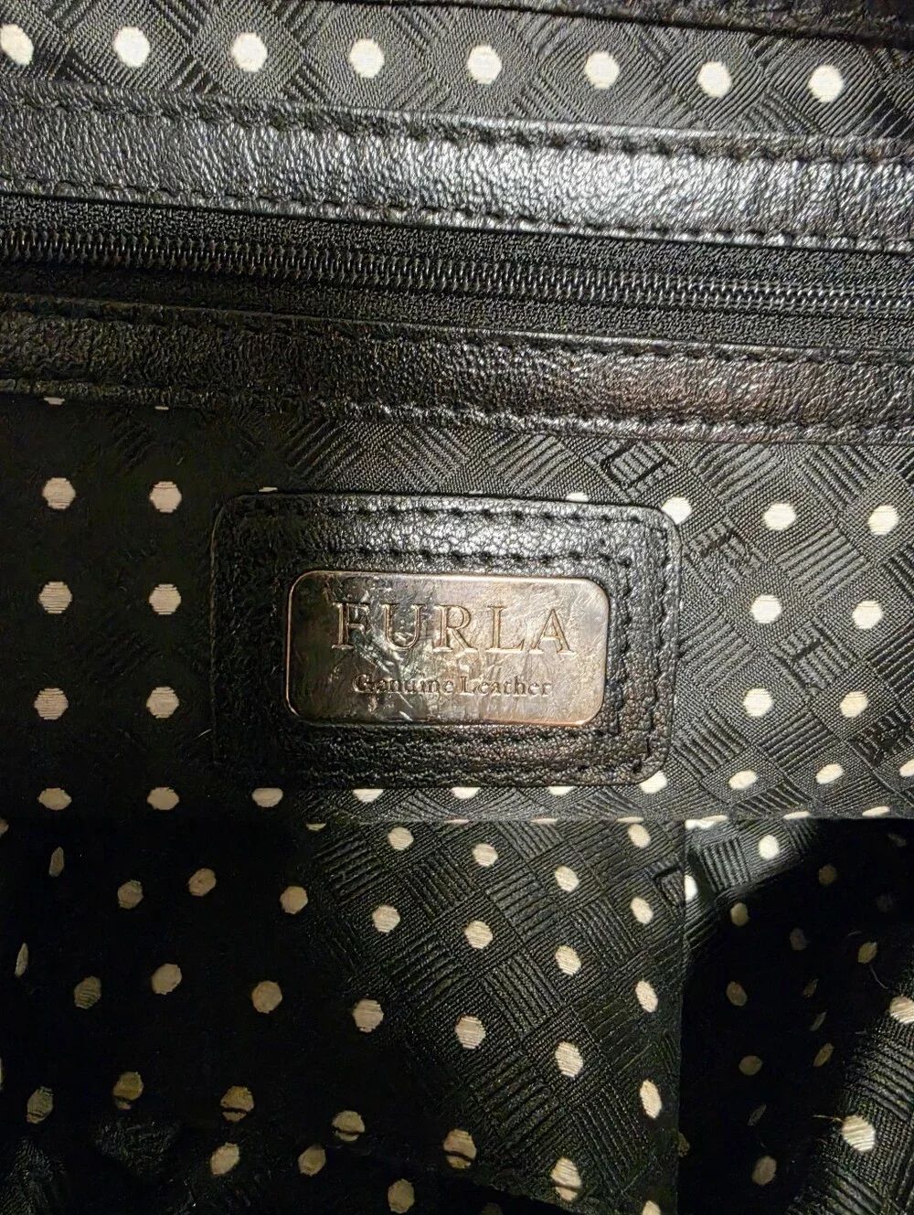Vintage Furla Carmen Drawstring Shoulder Tote Bag
